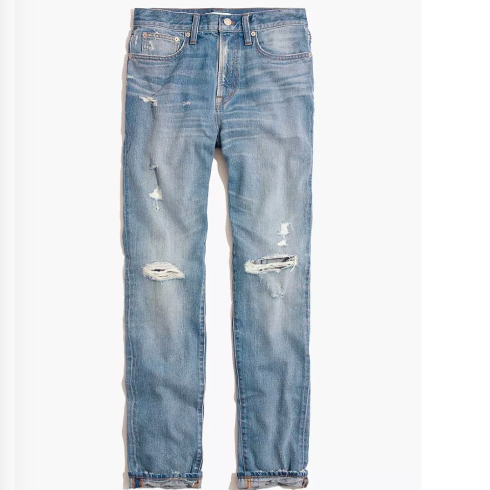 NWOT Madewell The Perfect Vintage Jean in Chet Wash: Distressed Edition
